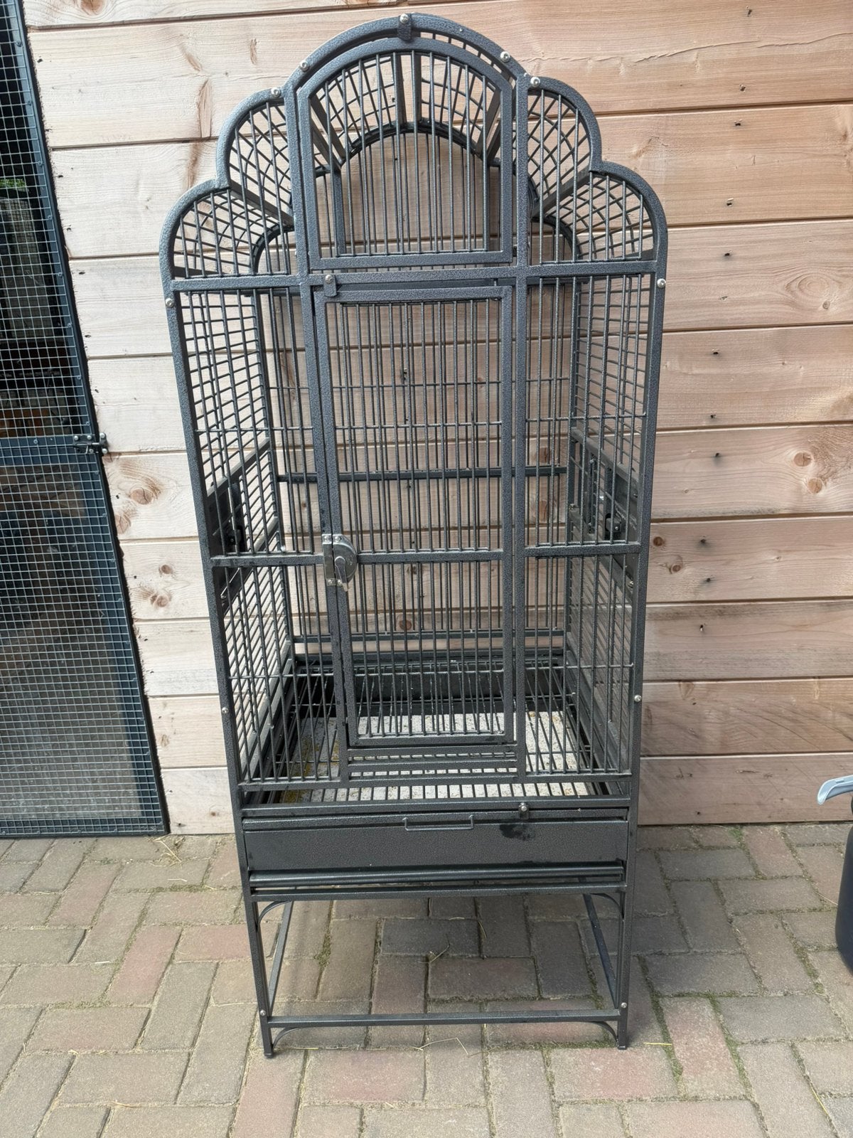 Papegaaienkooi, Dieren en Toebehoren, Ophalen, Zo goed als nieuw, Metaal, Vogelkooi