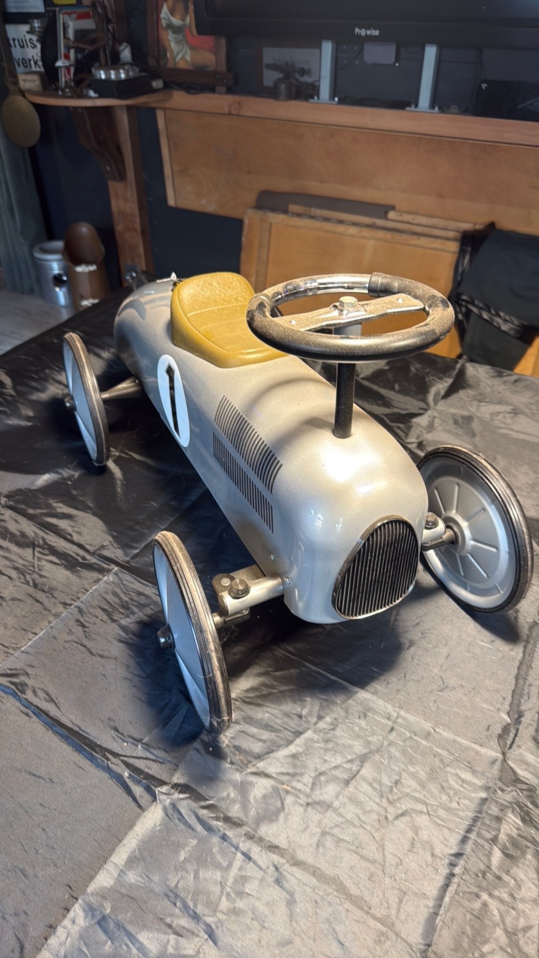 Loopauto retro look, Ophalen, Zo goed als nieuw, Overige merken