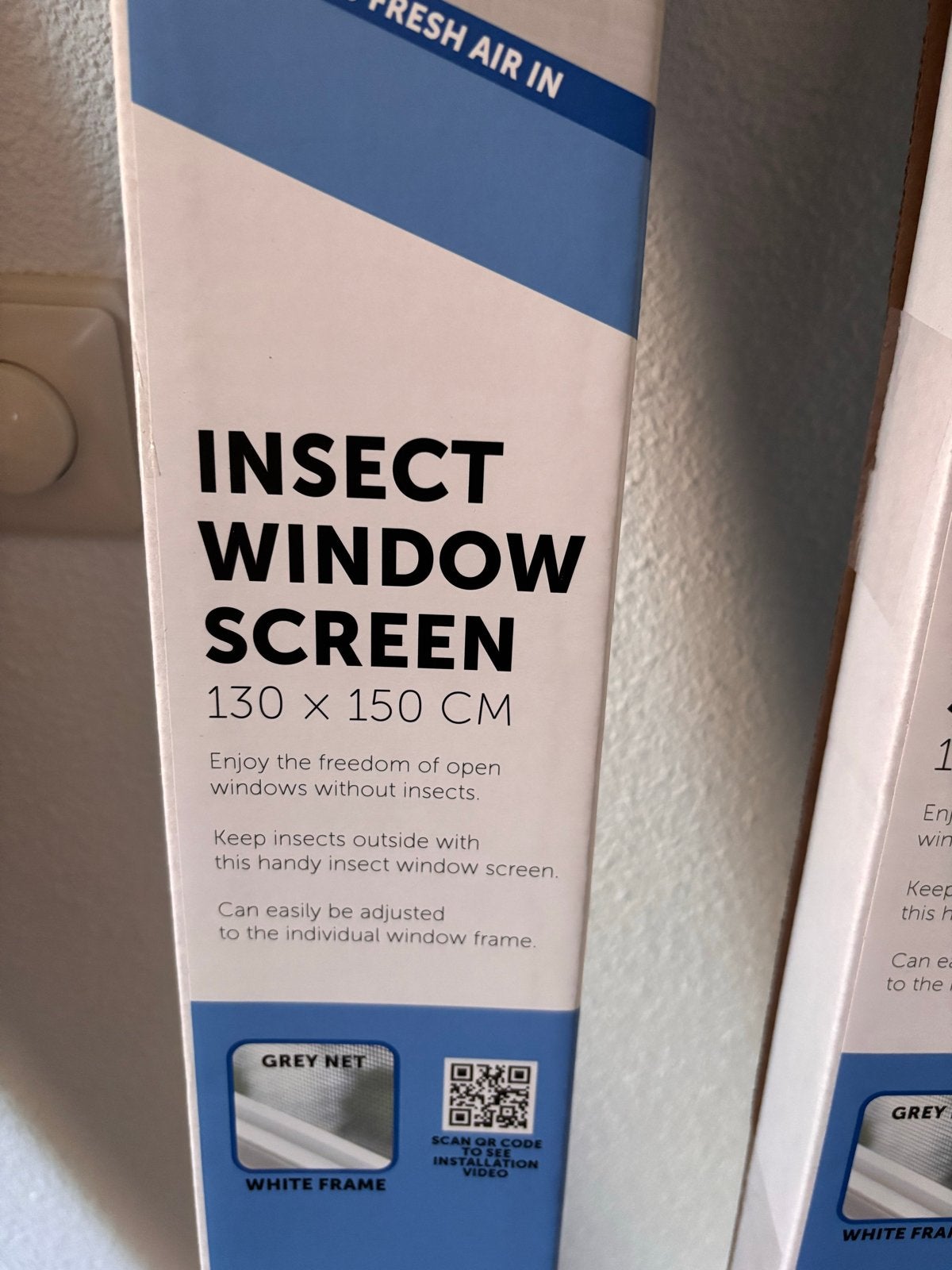 3 Nieuwe Horren (Insect Window Screen)130x150cm, Doe-het-zelf en Verbouw, Ophalen, Overige typen, Nieuw, 120 cm of meer