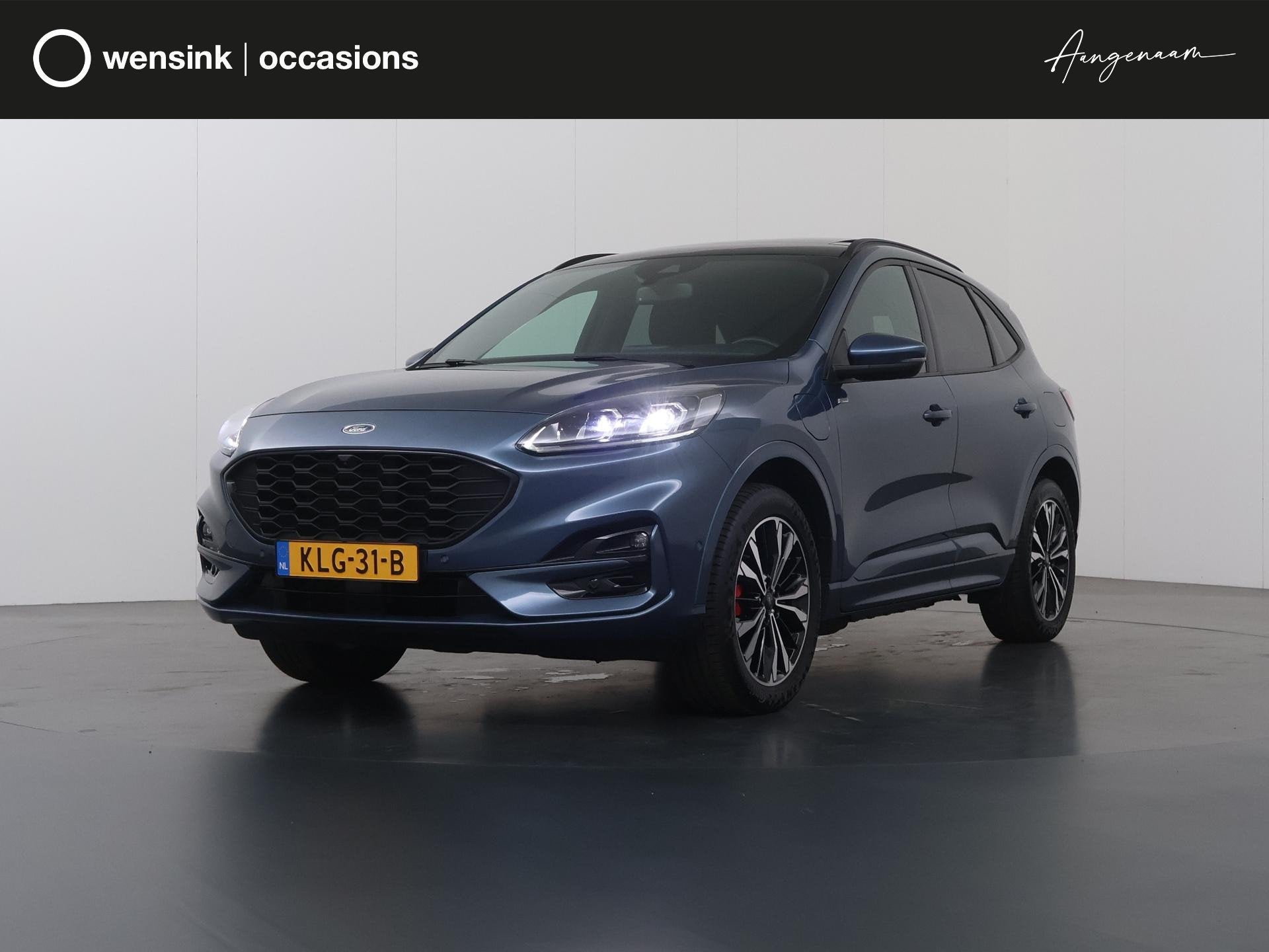 Ford Kuga 2.5 PHEV ST-Line X | Panoramadak | Winterpakket |, Auto's, 14 kWh, Gebruikt, 4 cilinders, Blauw