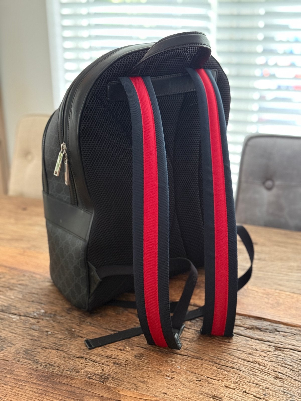 Originele Gucci GG Black Medium Rugzak, Sieraden, Tassen en Uiterlijk, Ophalen of Verzenden, Gebruikt, 25 tot 40 cm, Overige merken