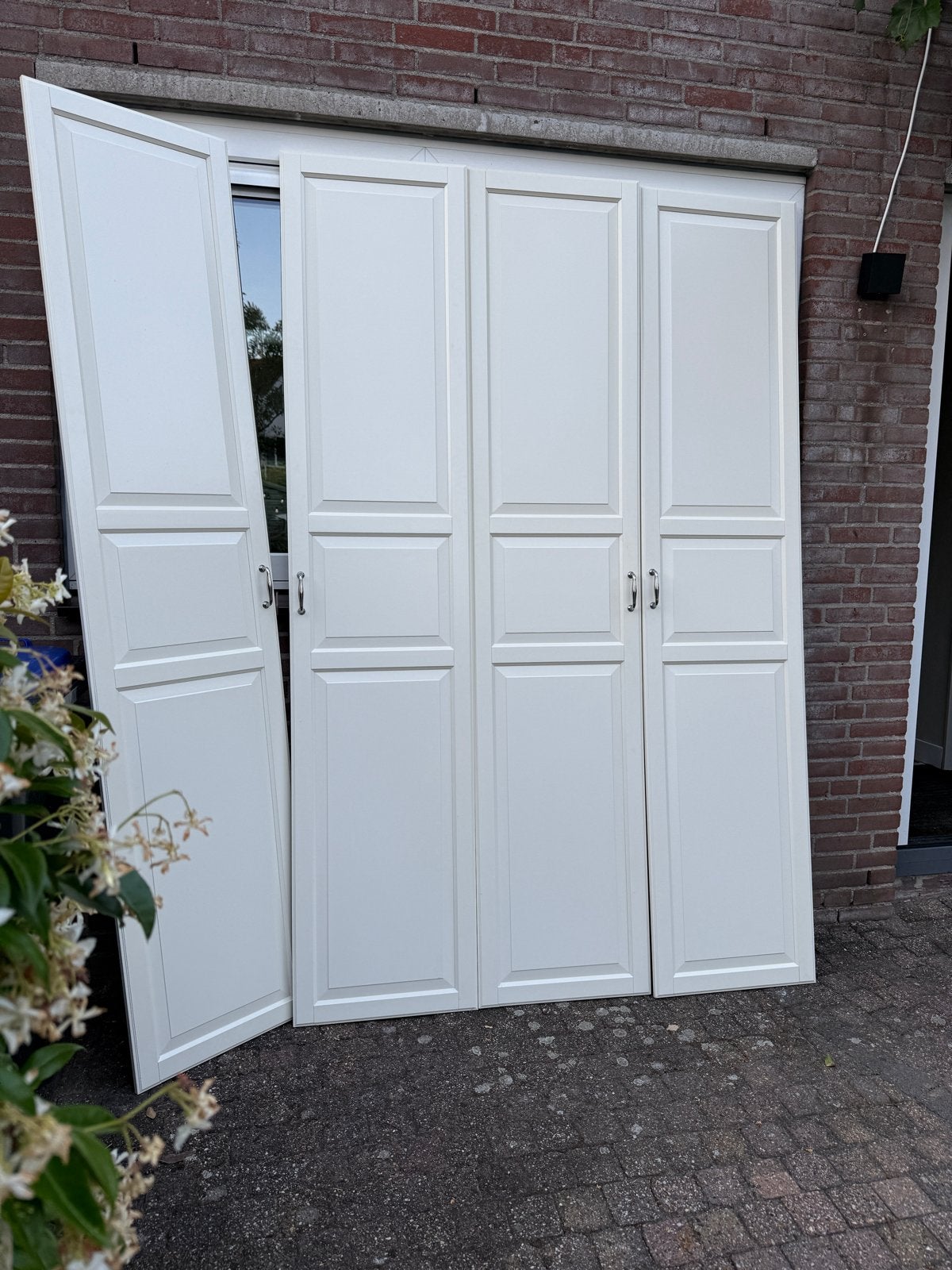 GRATIS, 4x IKEA Pax deuren (exclusief scharnieren), Ophalen, Overige materialen, Gebruikt, 100 tot 150 cm