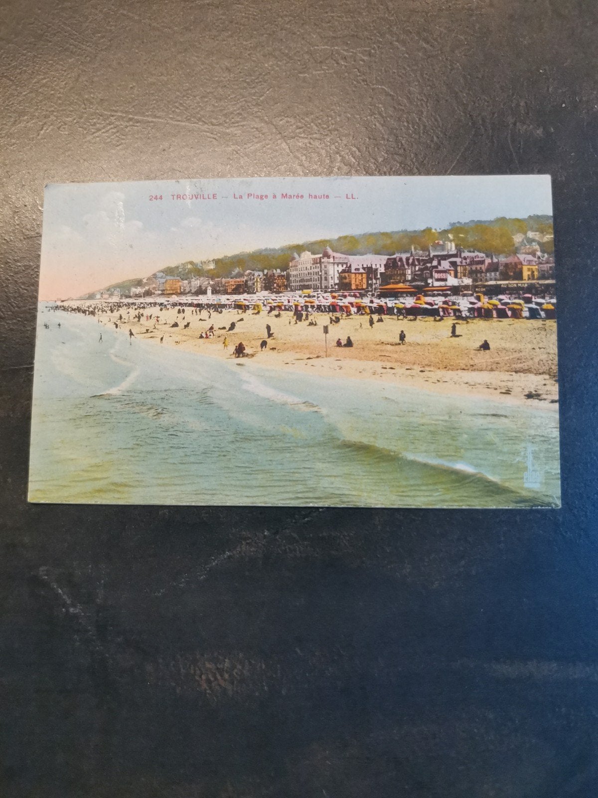 Oude postkaart Trouville - La Plage à Marée Haute, Ophalen of Verzenden, Voor 1920, Gelopen
