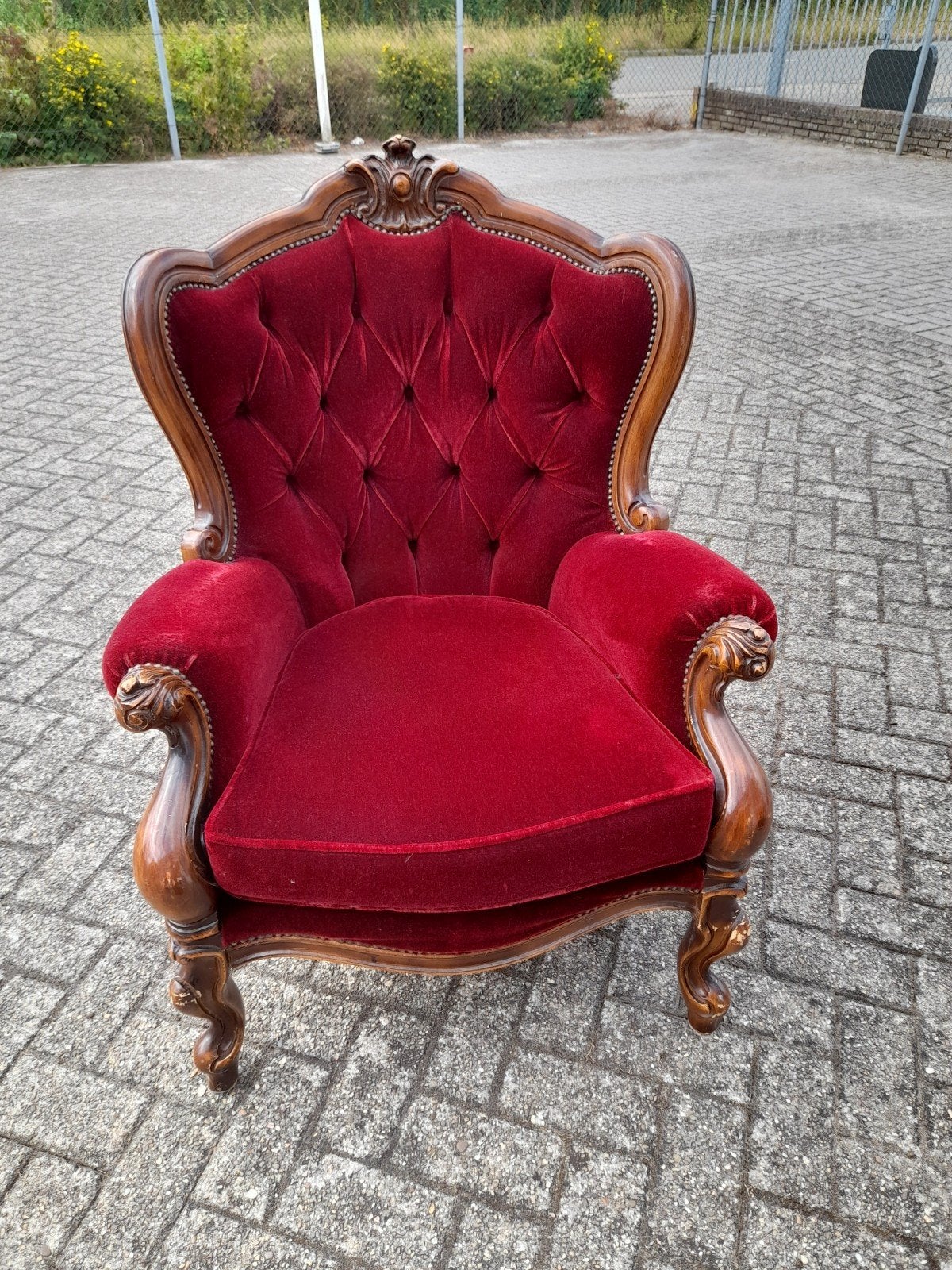 Antieke barok fauteuile, Ophalen, Zo goed als nieuw, 75 tot 100 cm, Minder dan 50 cm