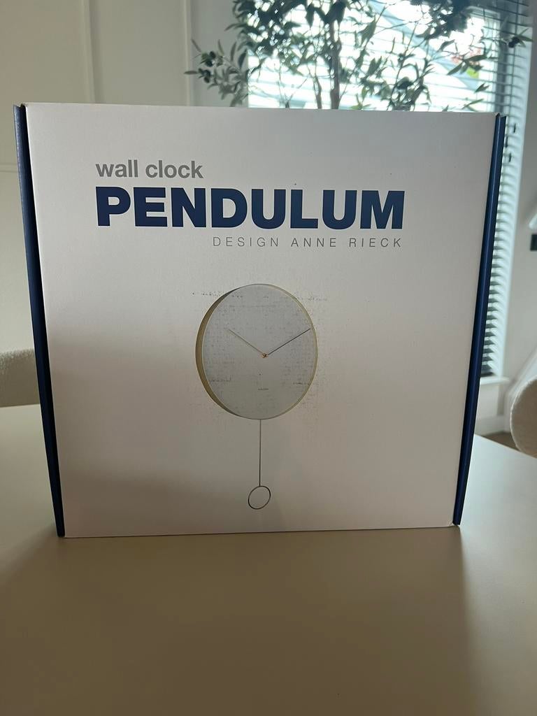 Pendulum klok - Karlsson Nieuw!, Huis en Inrichting, Woonaccessoires | Klokken, Ophalen of Verzenden, Nieuw, Wandklok