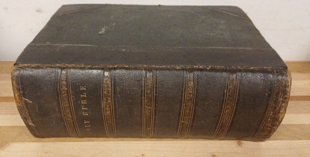 Vintage Holy Bible - ca. 19de eeuw - bijbel, Antiek en Kunst, Ophalen of Verzenden