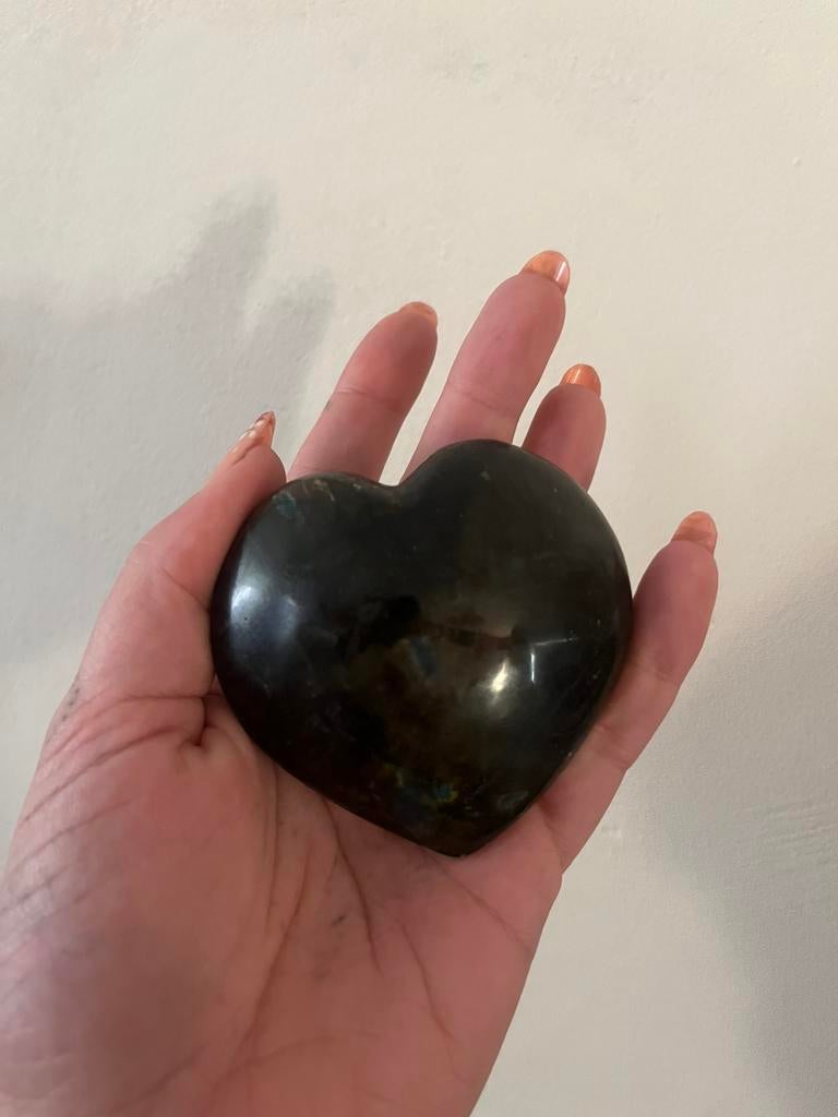 Mooie lab hart, Sieraden, Tassen en Uiterlijk, Edelstenen, Ophalen of Verzenden, Zo goed als nieuw