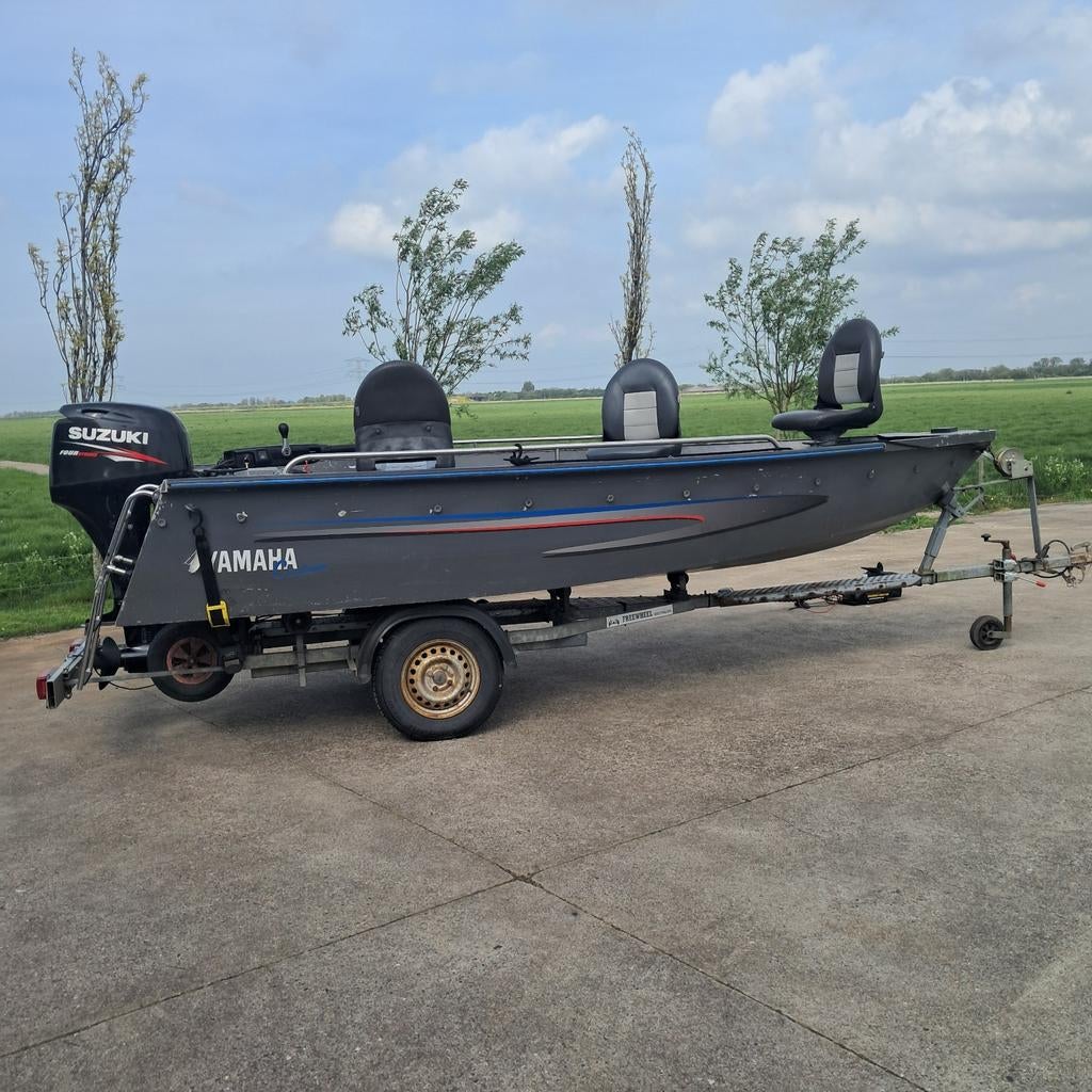 Alminium visboot, Watersport en Boten, Ophalen of Verzenden, Gebruikt