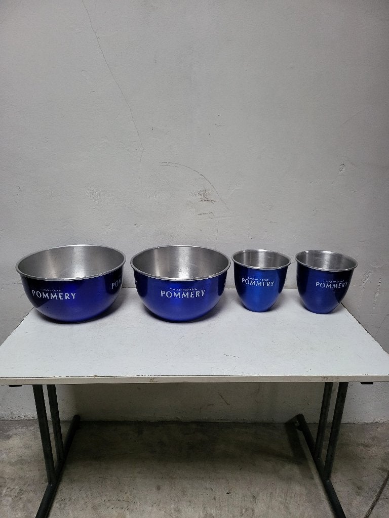 Pommery XL ijsemmer 2 stuks XL en 2 stuk van 1 Fles, Ophalen of Verzenden, Gebruikt, Gebruiksvoorwerp