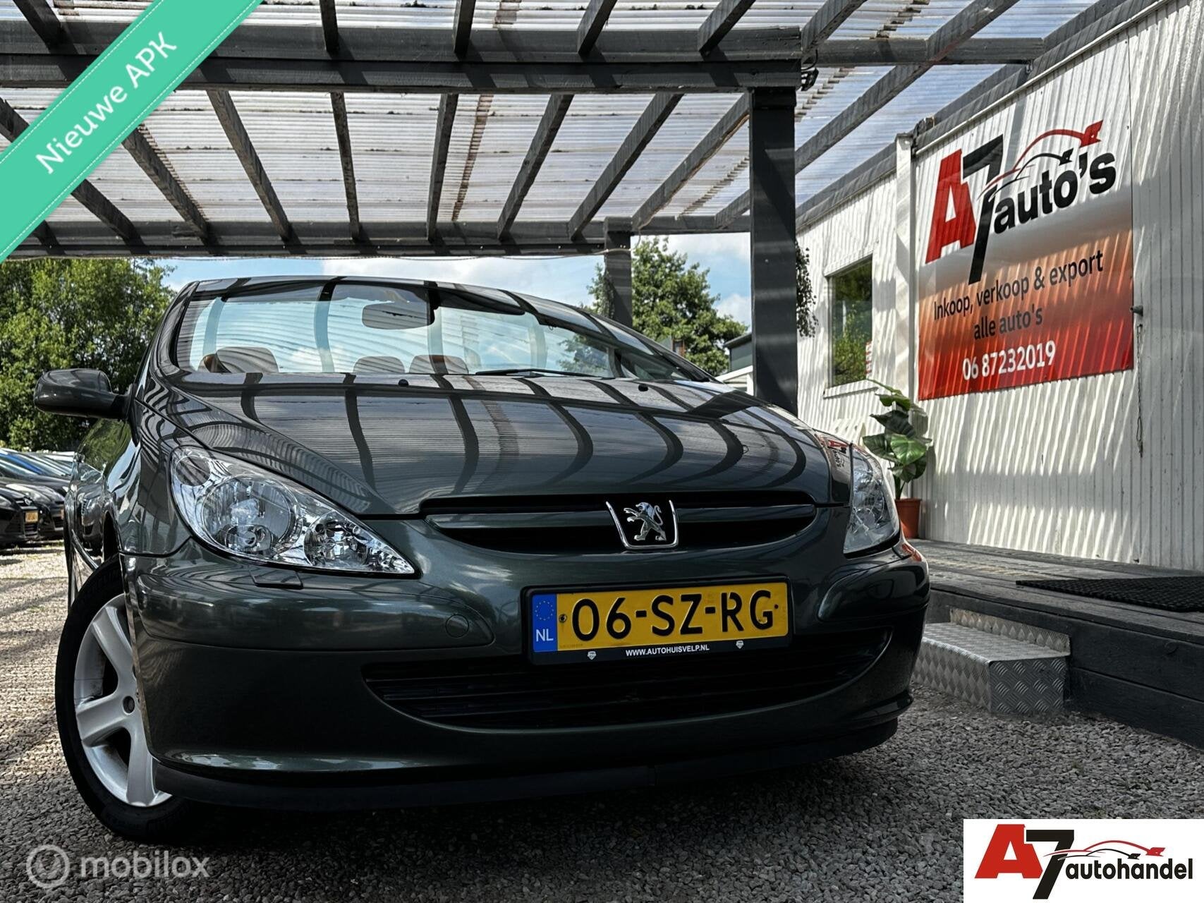 Peugeot 307 CC 2.0-16V Nieuwe APK//Airco//Leder, Auto's, Voorwielaandrijving, Gebruikt, 4 cilinders, Cabriolet