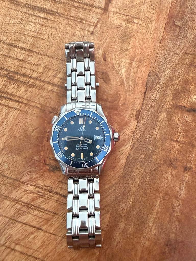 Omega Seamaster Professional 300M Quartz "James Bond" – 36mm, Staal, Polshorloge, Ophalen of Verzenden, Zo goed als nieuw