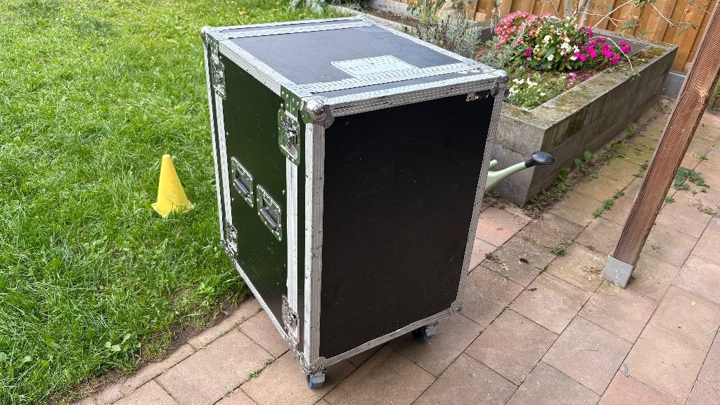 16U Flightcase op nieuwe wielen, Muziek en Instrumenten, Ophalen, Gebruikt, Overige instrumenten, Flightcase