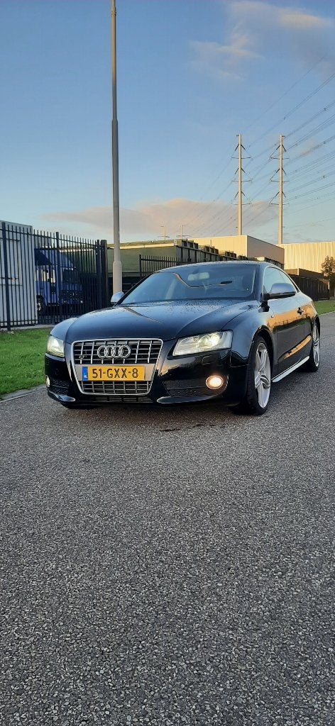 Audi A5 1.8 Tfsi Coupe/ Zwart / Pro-line / 19 inch S- Line, Auto's, Voorwielaandrijving, 1370 kg, 4 cilinders, 4 stoelen