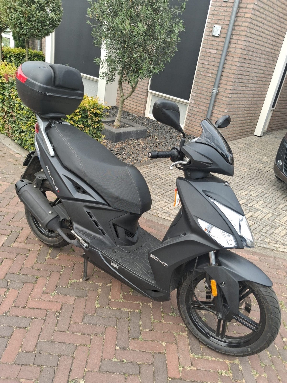 Kymco agility 50+ mat zwart, Fietsen en Brommers, Scooters | Kymco, Ophalen, Benzine, Agility