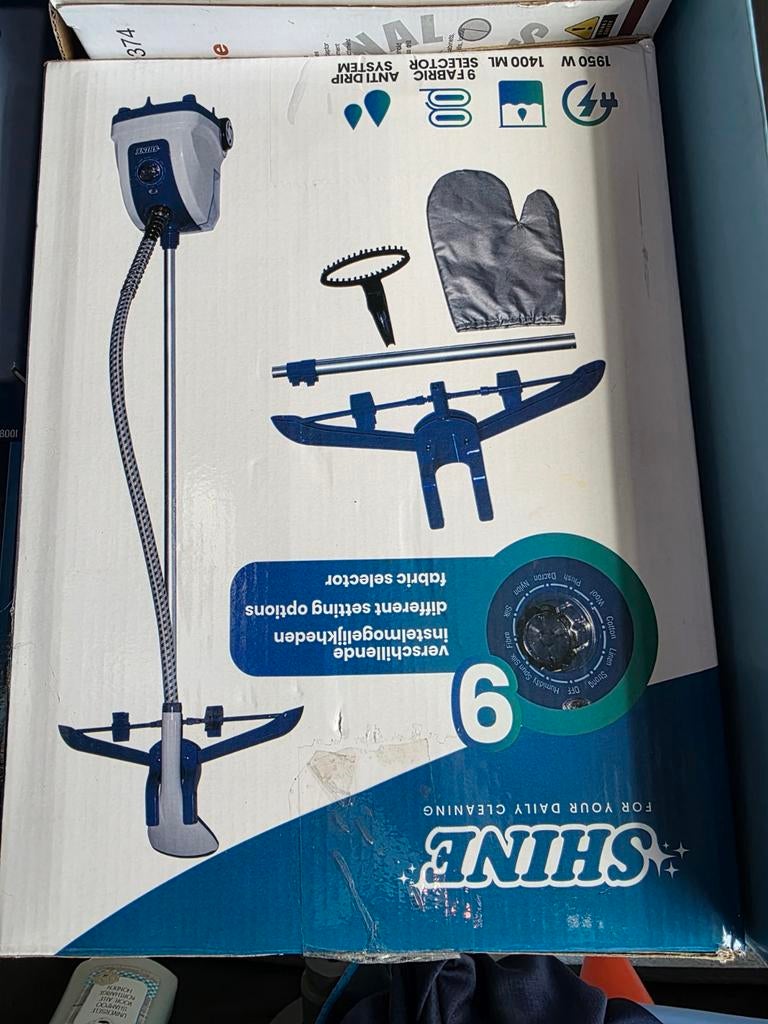 Shine Kledingstomer met Statief - 1950W, 6 standen, Ophalen of Verzenden, Nieuw, Kledingstomer
