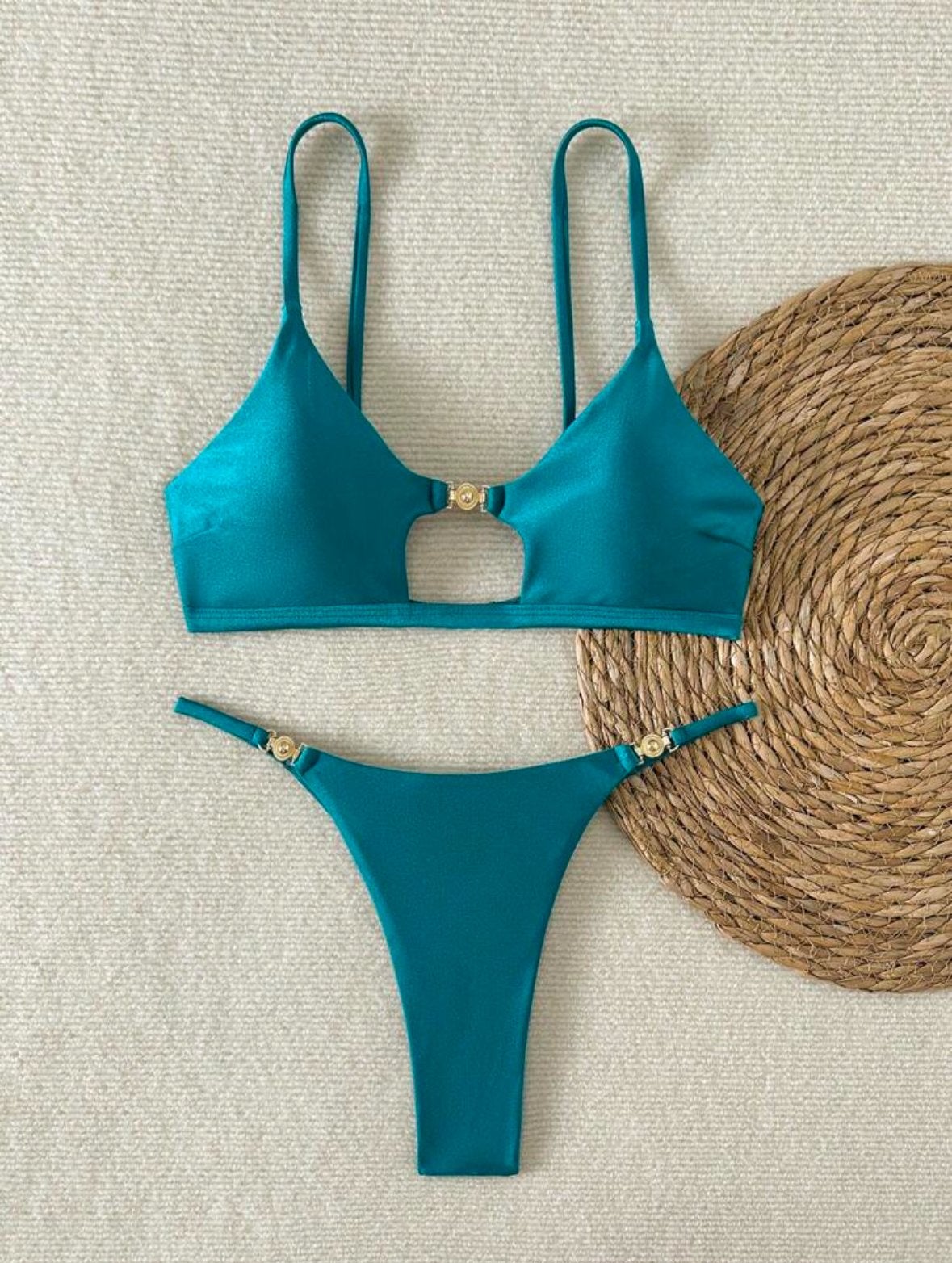 string bikini  maat S  nieuw, Verzenden, Nieuw, Groen, Bikini