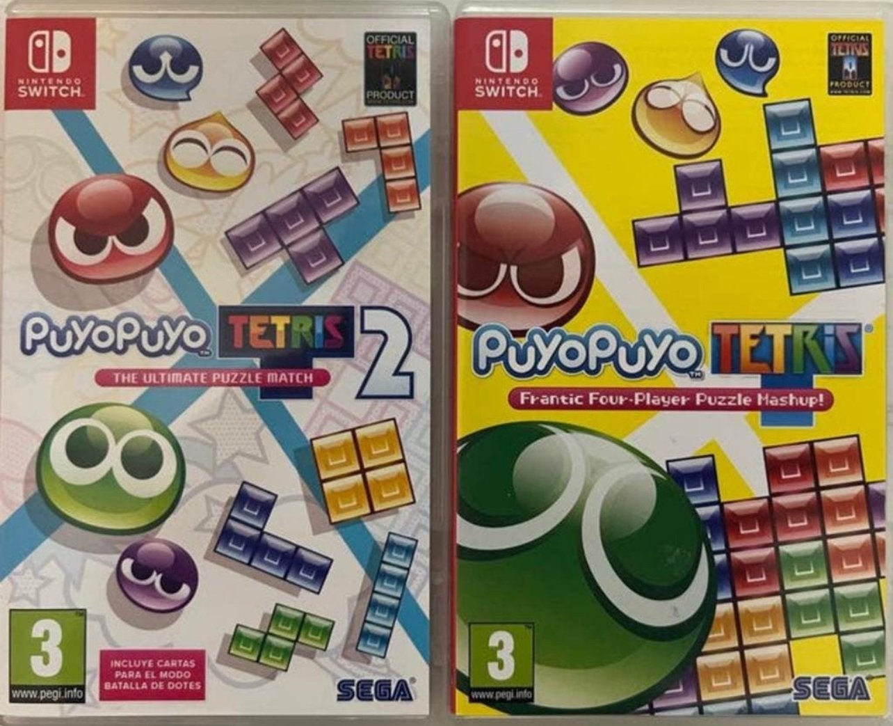 Puyo Puyo Tetris 1 & 2 Nintendo Switch Games, Puzzel en Educatief, Eén computer, Ophalen of Verzenden, Zo goed als nieuw