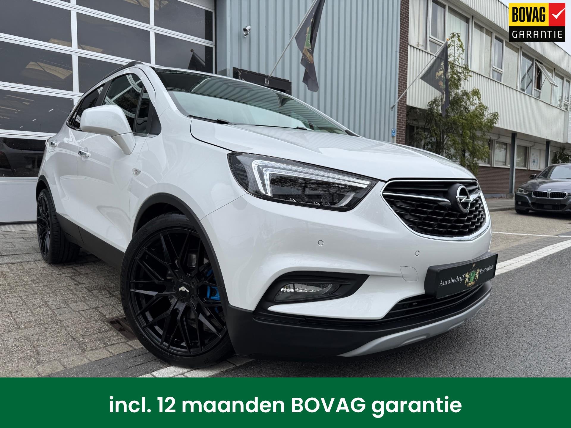 Opel Mokka X 1.4 Turbo Innovation 175PK PDC/CAM/LED/NAVI/S20, 15 km/l, Gebruikt, Leder en Stof, Wit