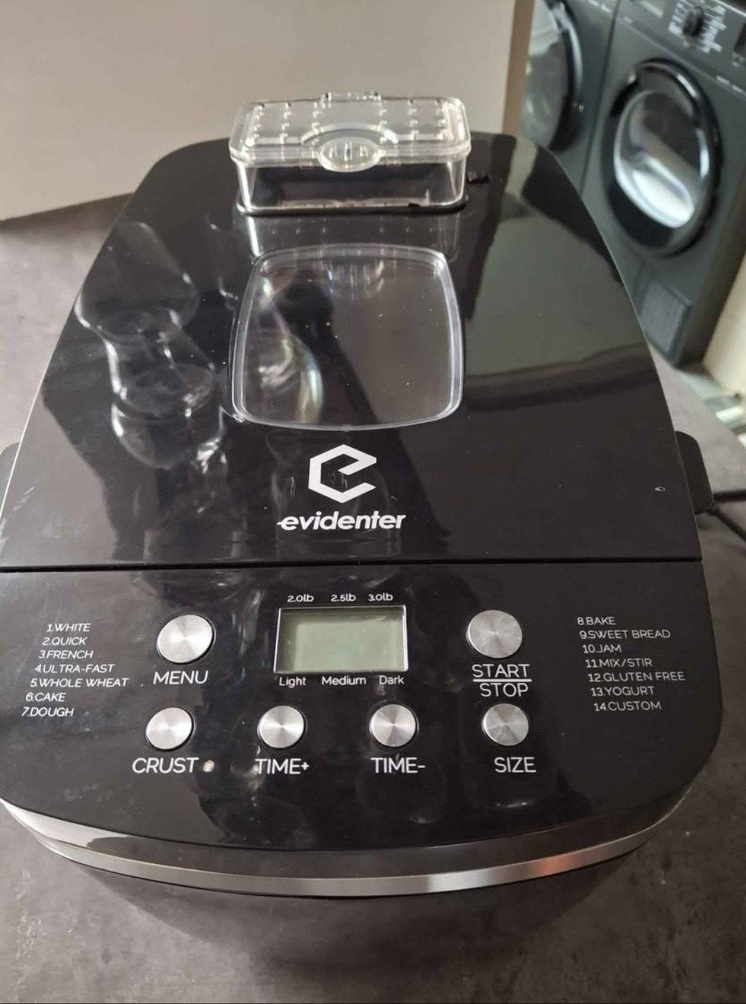Evidenter Broodbakmachine - Zo goed als nieuw, Witgoed en Apparatuur, Broodbakmachines, Kijkvenster, 800 tot 1200 gram deeg, Zo goed als nieuw