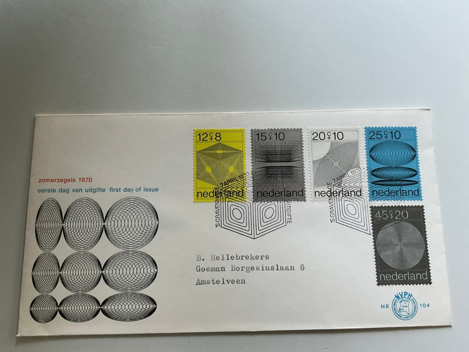 Zomerzegels 1970 Eerste Dag van Uitgifte Nederland, Postzegels en Munten, Postzegels | Eerstedagenveloppen, Ophalen of Verzenden