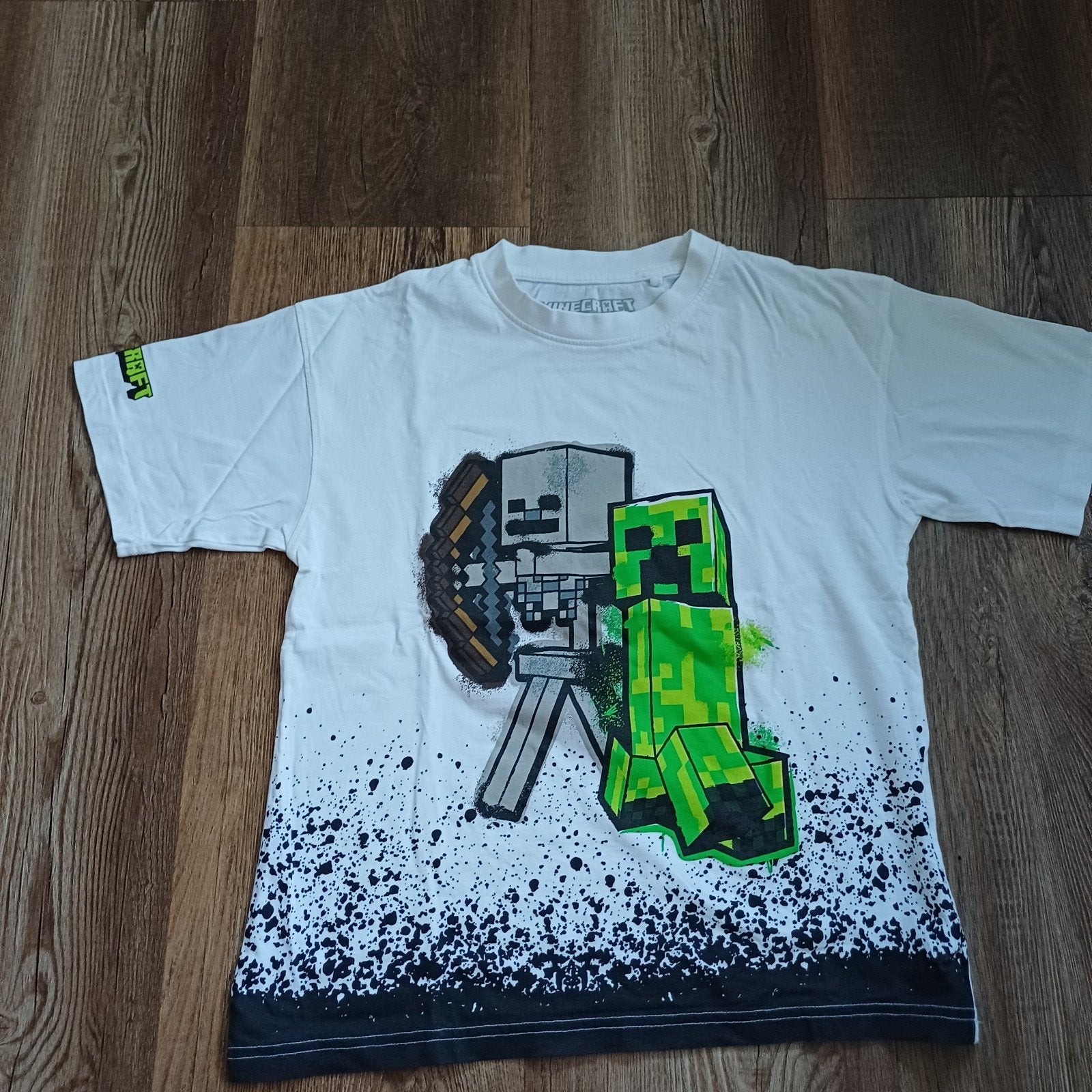 Minecraft t shirt  mt 146 als nieuw, Kinderen en Baby's, Minecraft, Ophalen of Verzenden, Zo goed als nieuw, Shirt of Longsleeve