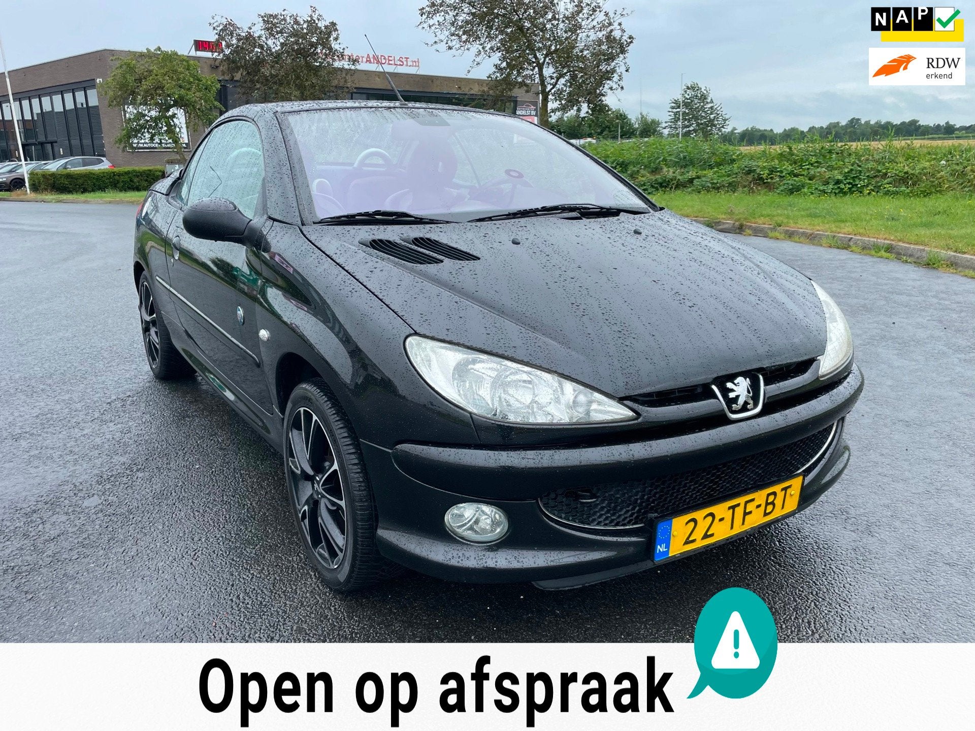 Peugeot 206 CC 1.6-16V Roland Garros, Trekhaak, Climate cont, Auto's, Voorwielaandrijving, Gebruikt, Automatische klimaatregeling