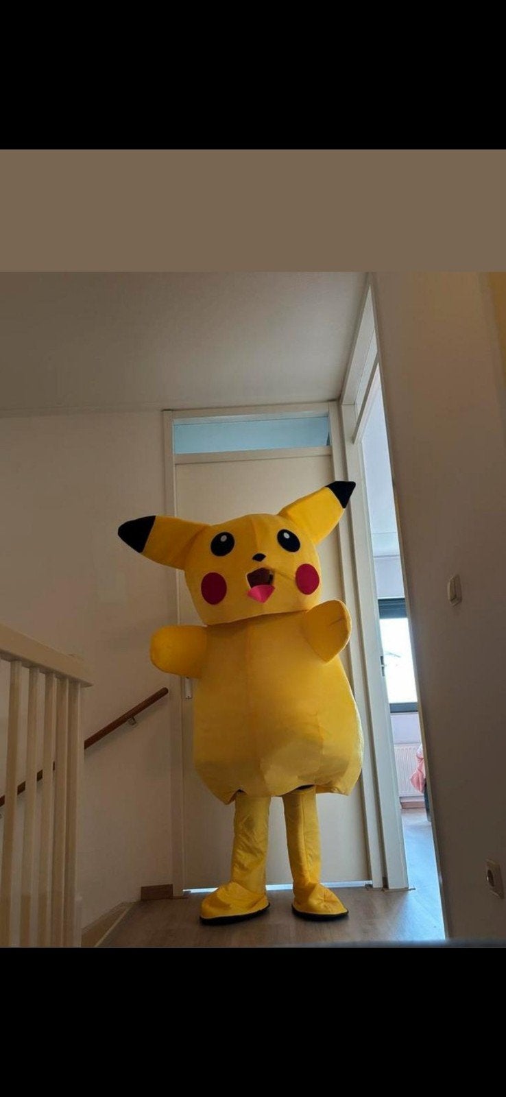 Pikachu mascottepak - Ideaal voor feesten en evenementen, Ophalen of Verzenden, Gebruikt, Pak of Jurk