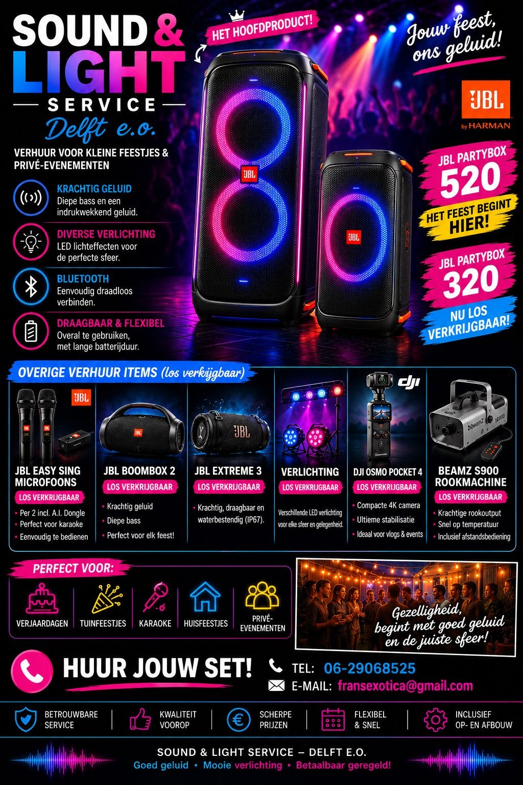 Feest, evenement of karaoke party organiseren?, Eén persoon
