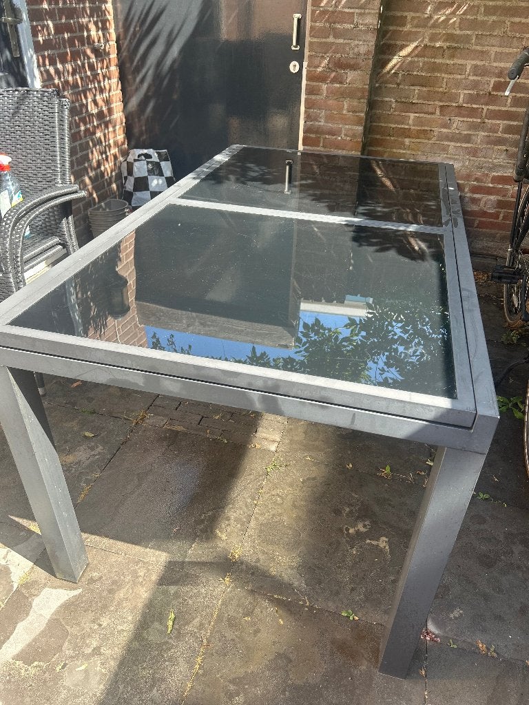 tuintafel, Ophalen, Gebruikt, Rechthoekig, Aluminium