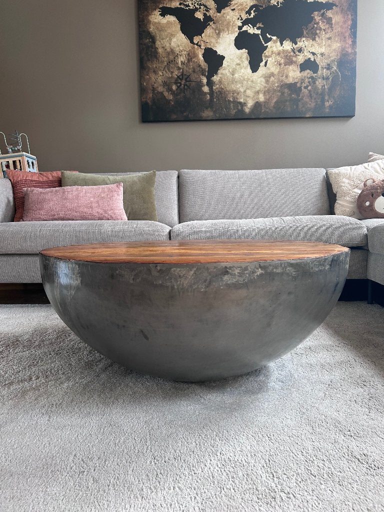 Salon tafel, 50 – 75, Gebruikt, 50 tot 100 cm, Rond