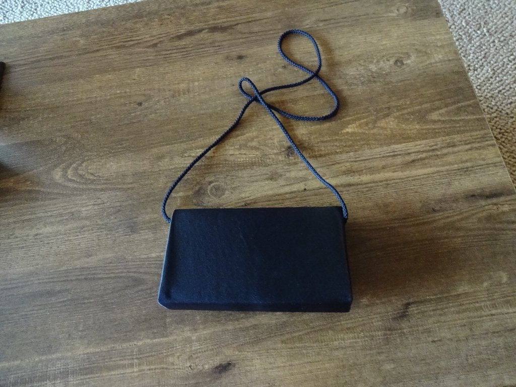Handtasje dames, type clutch, d. blauw, nieuwstaat, Ophalen of Verzenden, Zo goed als nieuw, Blauw, Overige typen