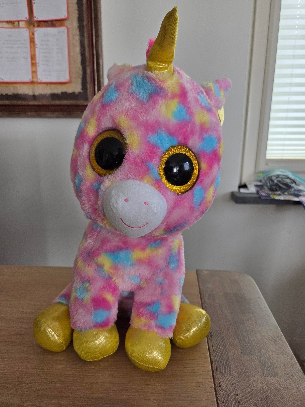 Ty Fantasia 16" XL Colorful Unicorn Plush Soft Toy Stuffed A, Eenhoorn, Ophalen of Verzenden, Middelgroot (20 tot 80 cm), Meerkleurig