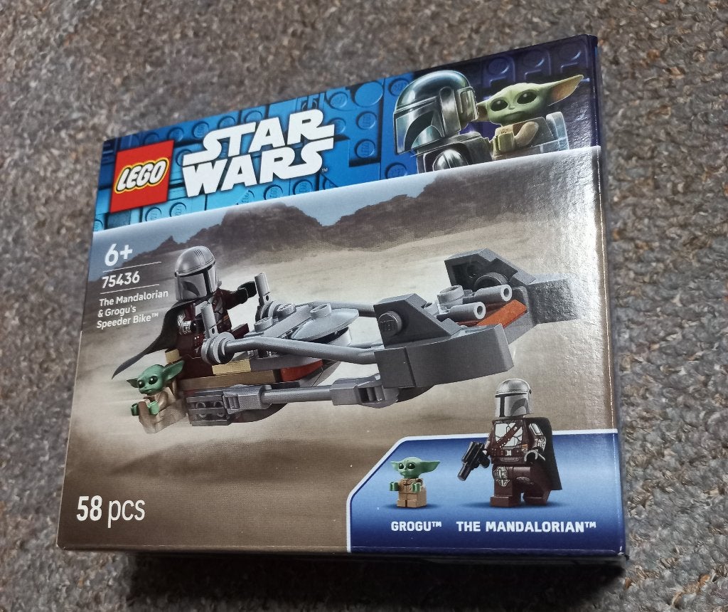 Lego Star Wars 75436 Mandalorian Grogu Speeder Bike = 6, Ophalen of Verzenden, Nieuw