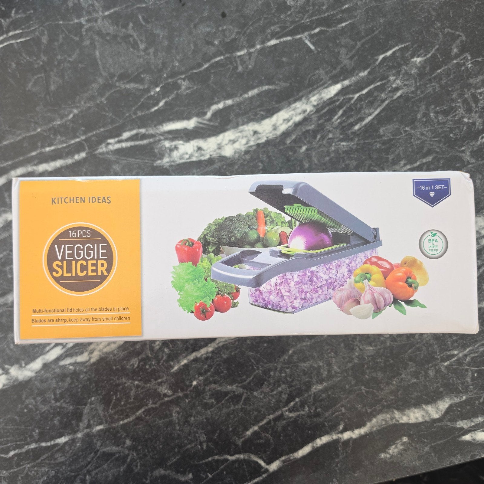 16-delige Veggie Slicer - Groentesnijder, Ophalen, Overige typen, Kunststof, Nieuw