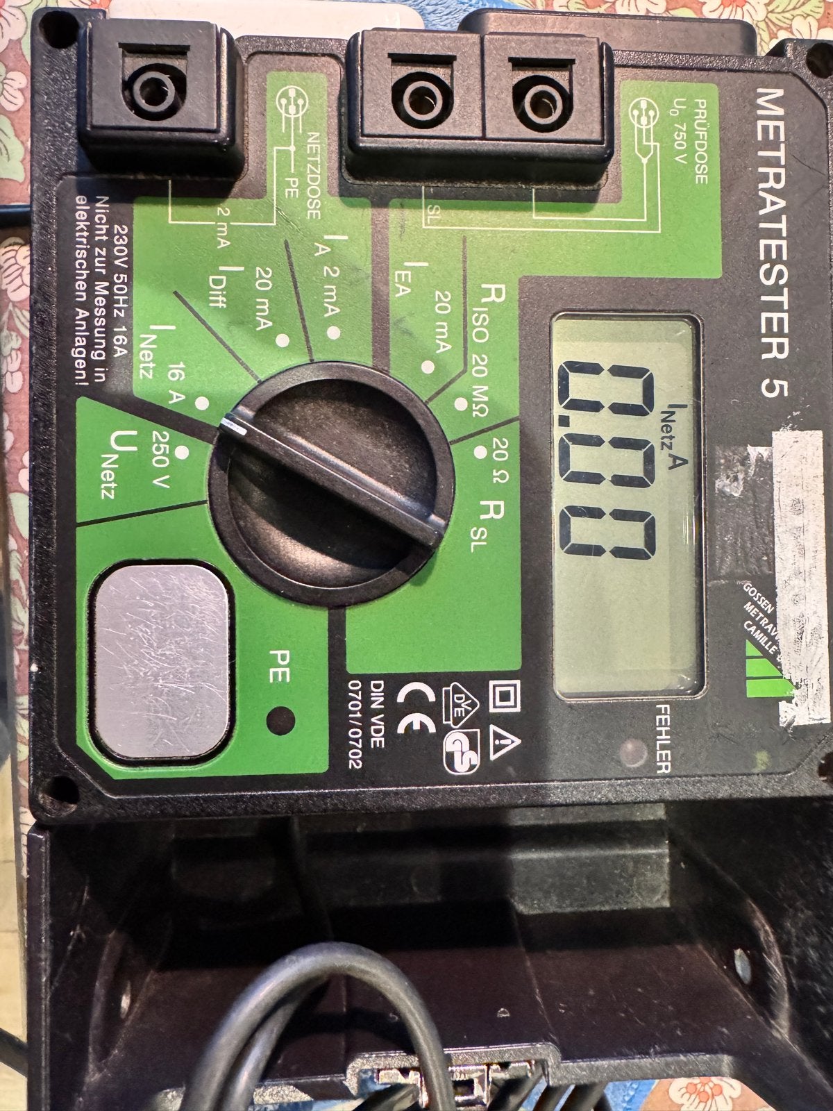 Gossen Metratester 5 - Elektrische installatietester, Ophalen, Gebruikt, Elektriciteit