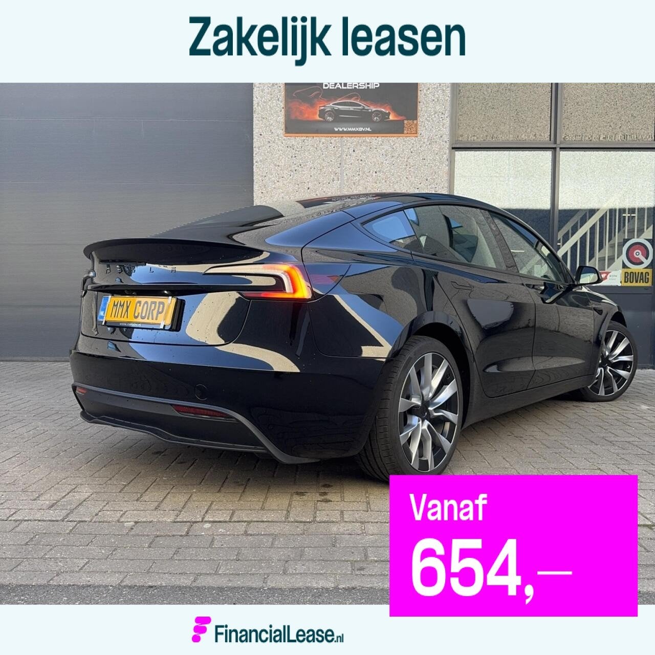 Tesla Model 3 Standard Range HIGHLAND + MMX PACK + TREKHAAK, Auto's, Tesla, Bedrijf, Lease, Financial lease, Model 3, Achteruitrijcamera