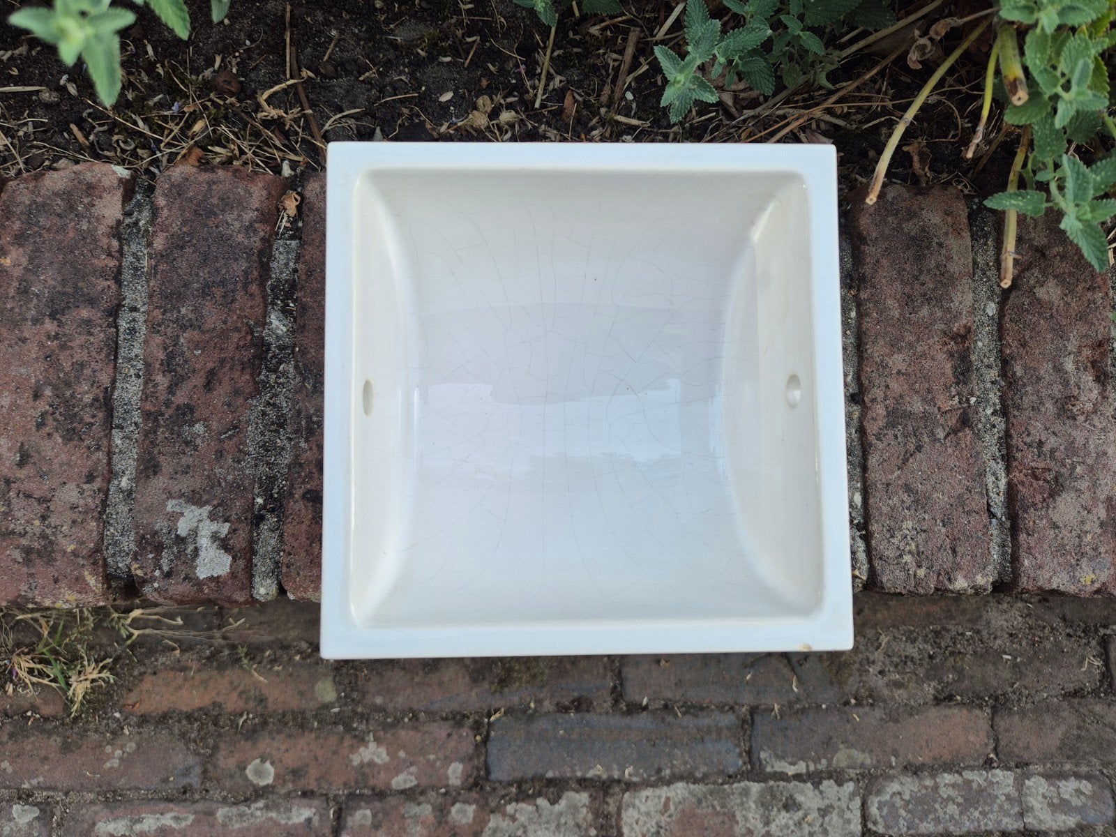 wc-rolhouder (toiletrolhouder) inbouw wit 15x15cm, Ophalen of Verzenden, Minder dan 25 cm, Minder dan 100 cm