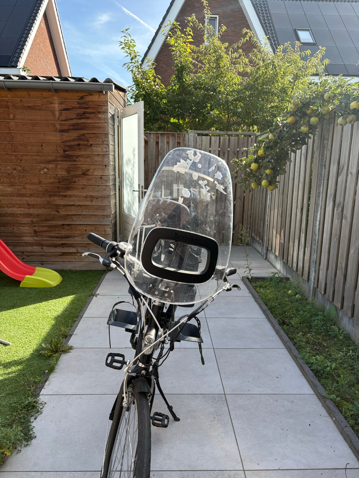Bobike One Mini voorzitje met windscherm, Ophalen, Voetsteuntjes, 0 t/m 18 kg, Voorzitje
