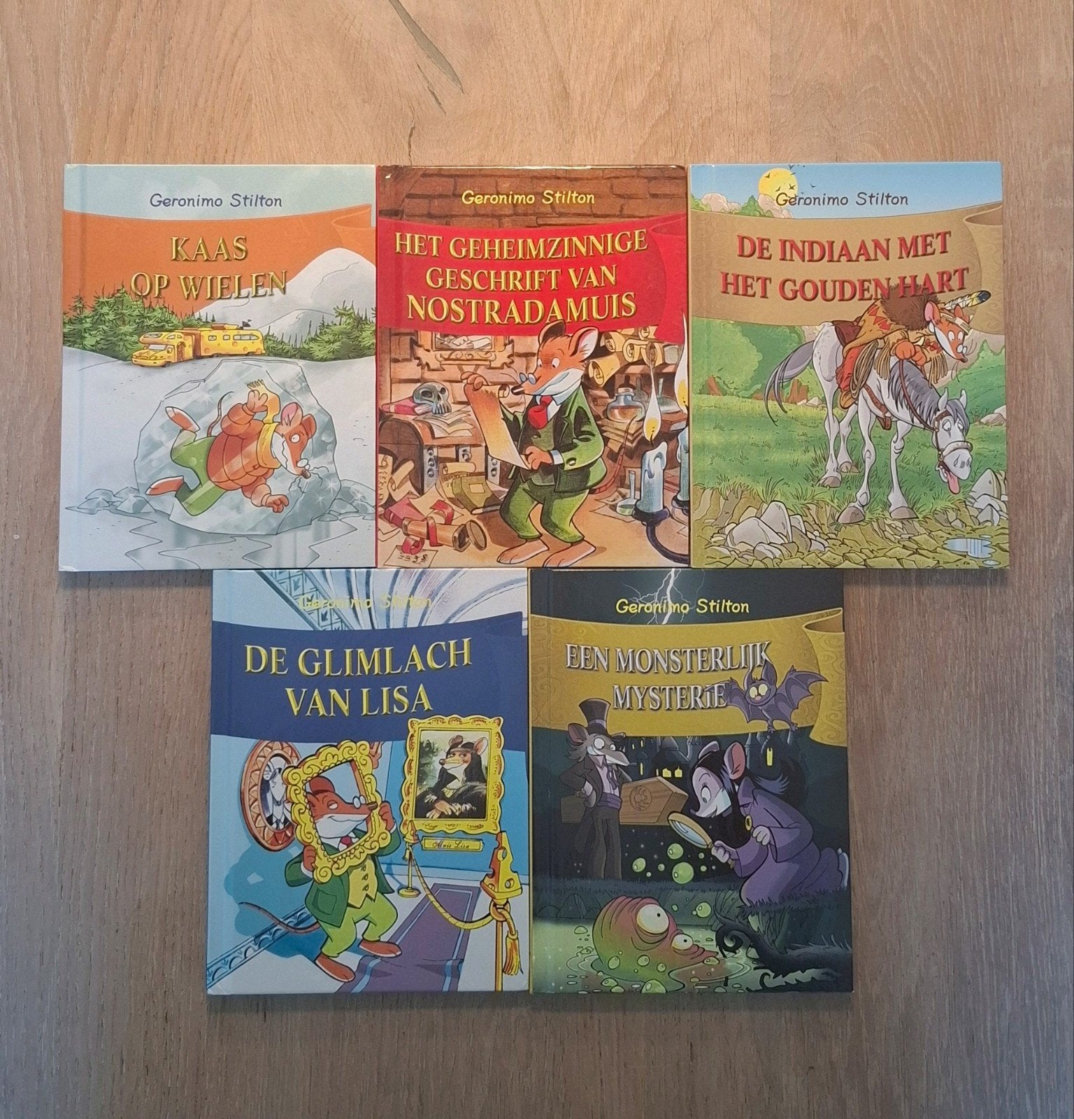 Geronimo Stilton Boeken - 5-delige set, Ophalen of Verzenden, Zo goed als nieuw, Fictie