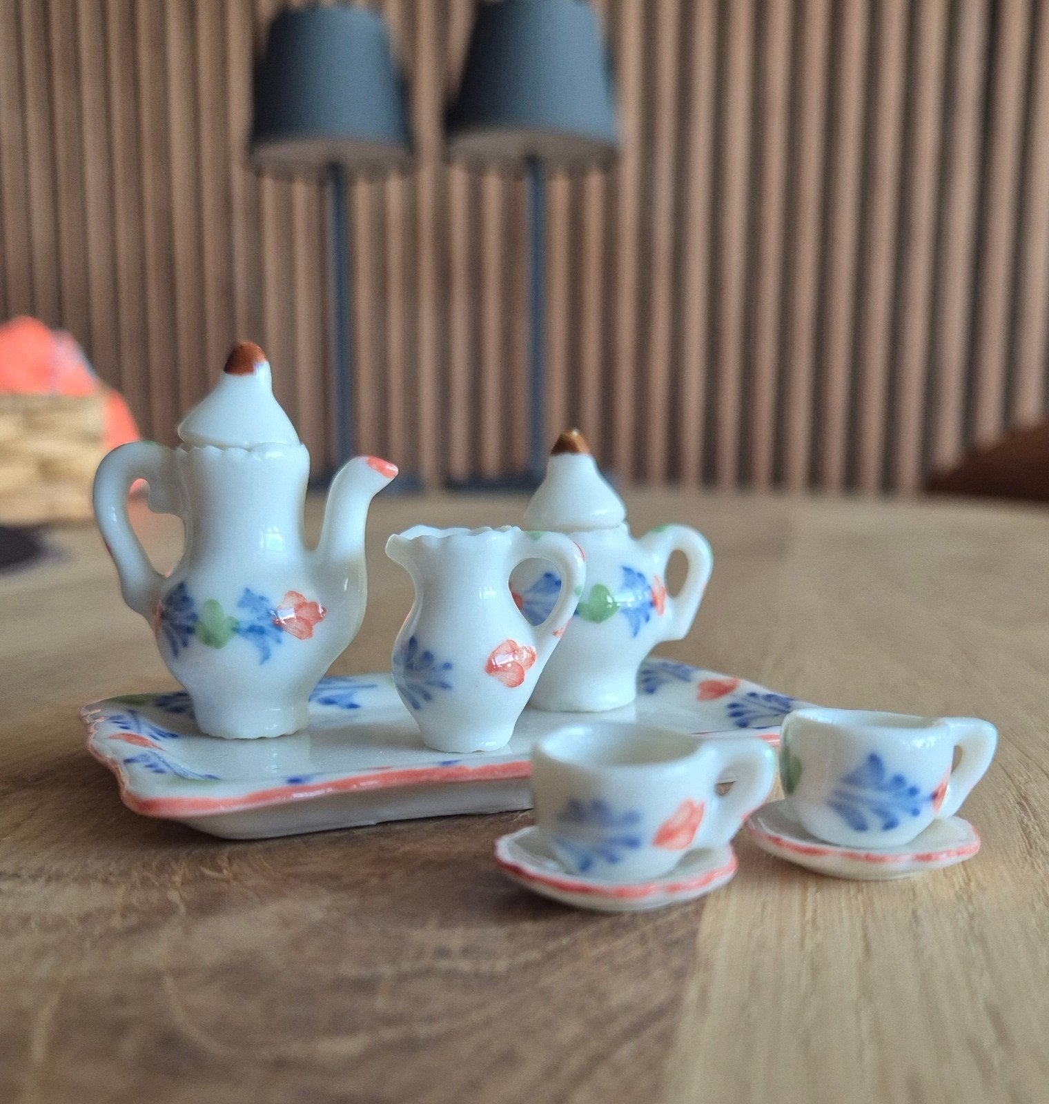 Porseleinen mini serviesjes, Ophalen of Verzenden, Zo goed als nieuw, Poppenhuis