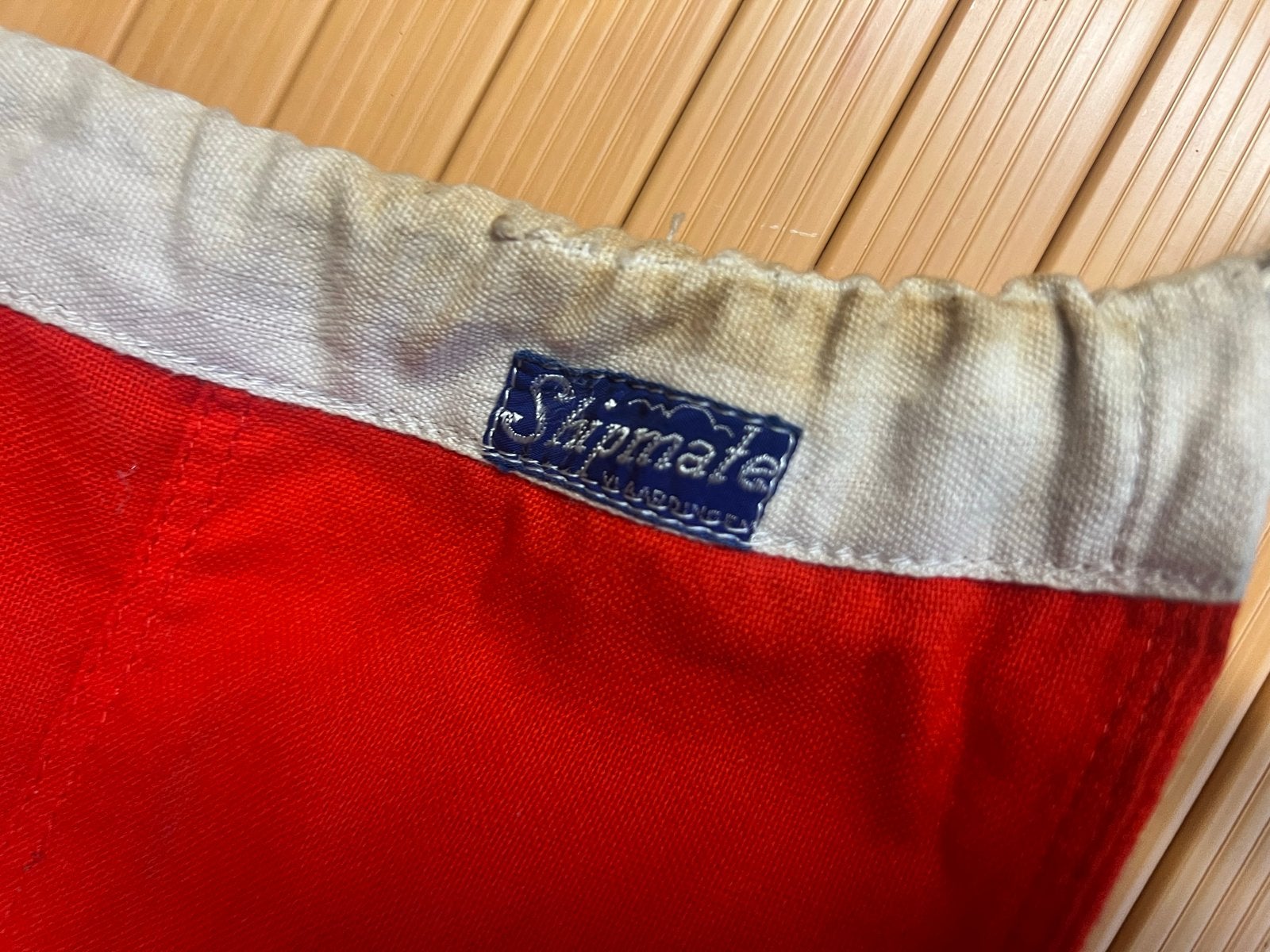 Shipmate zeilvlag rood wit blauw nederland vlaardingen, Ophalen