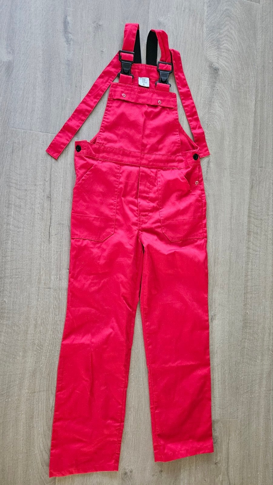 Rode overall tuinbroek maat 152, Ophalen of Verzenden, Zo goed als nieuw, Jongen of Meisje, Broek
