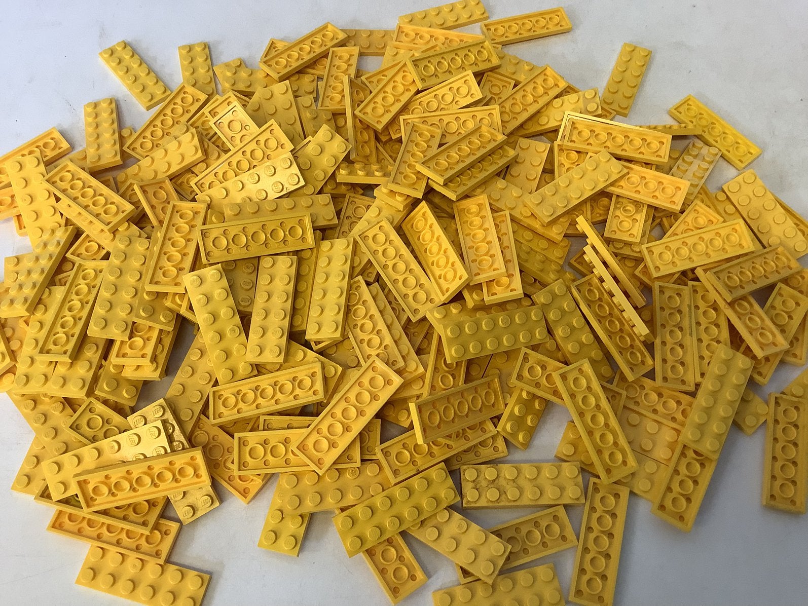 Lego plaat 2x6 geel, Ophalen of Verzenden, Gebruikt, Losse stenen, Lego