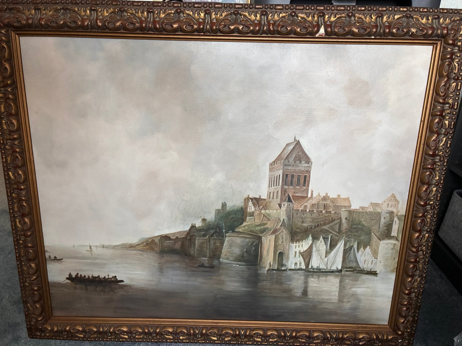 Schilderij, De Donjon van Nijmegen, Antiek en Kunst, Ophalen