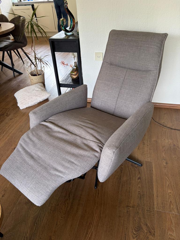 Relaxstoel, Ophalen, Minder dan 75 cm, Zo goed als nieuw, Stof