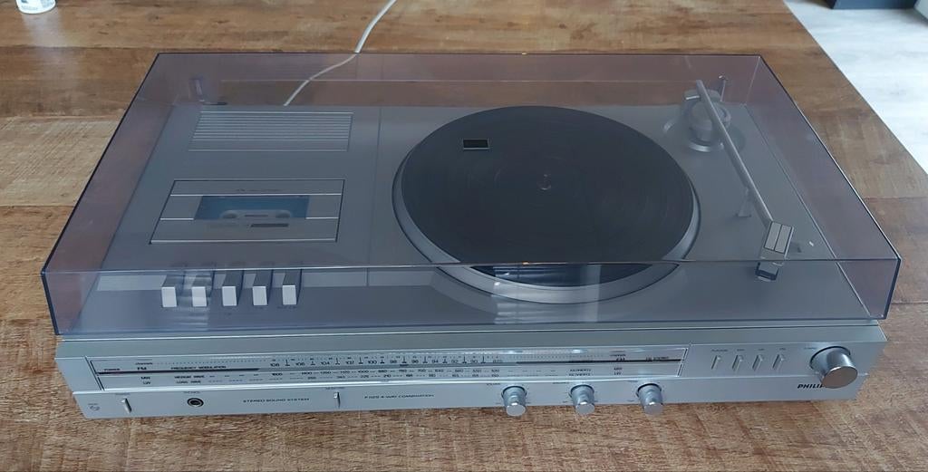Vintage Philips F1125 sound system cassette pickup radio, Auto diversen, Ophalen of Verzenden, Gebruikt