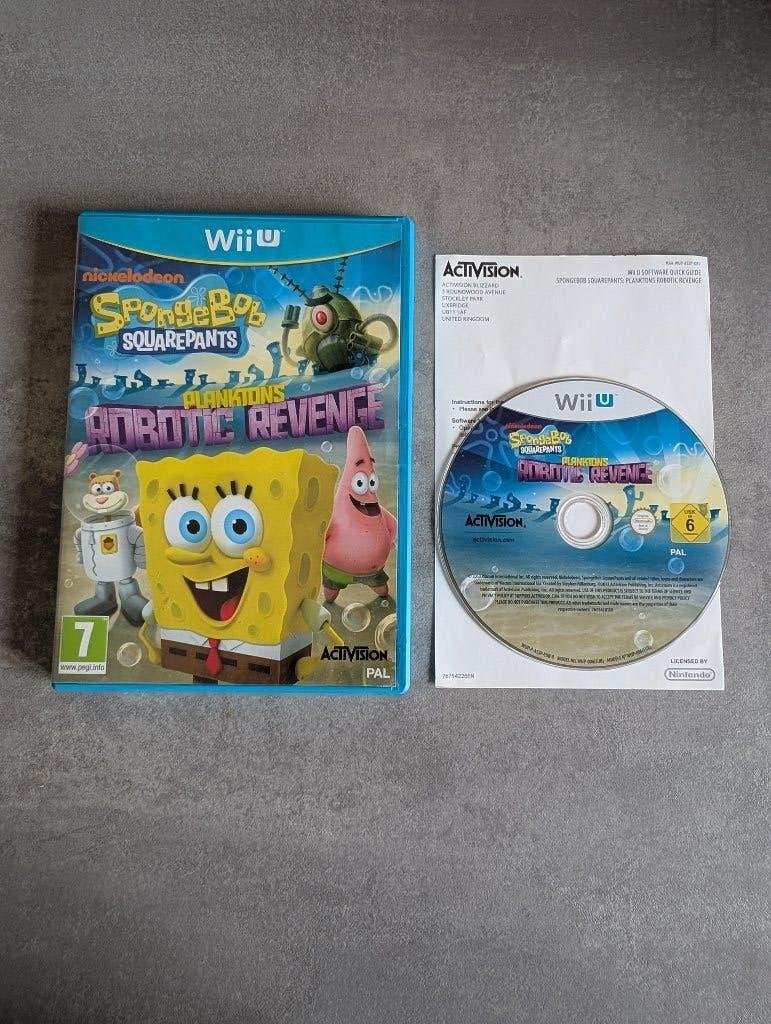 SpongeBob SquarePants: Plankton's Robotic Revenge Wii U, Spelcomputers en Games, Games | Nintendo Wii U, Avontuur en Actie, Eén computer