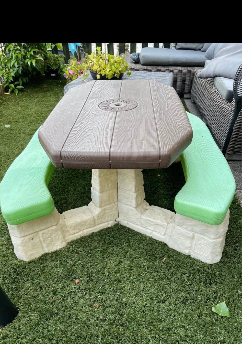 Kinderpicknick set, Tuin en Terras, Ophalen, Zo goed als nieuw, Rechthoekig, Hout