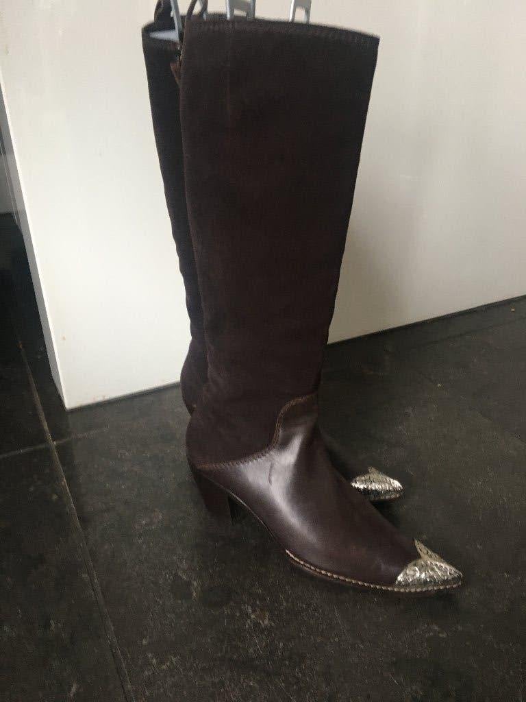 Giuseppe Zanotti Vicini laarzen met ijzeren neusstuk 37, Kleding | Dames, Hoge laarzen, Bruin, Giuseppe Zanotti, Nieuw
