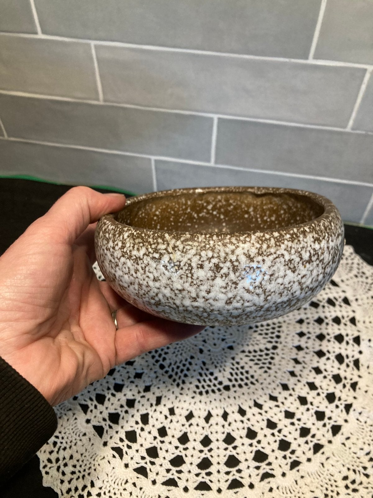 Vintage plantenbakje (070426), Rond, Ophalen of Verzenden, Zo goed als nieuw, Aardewerk